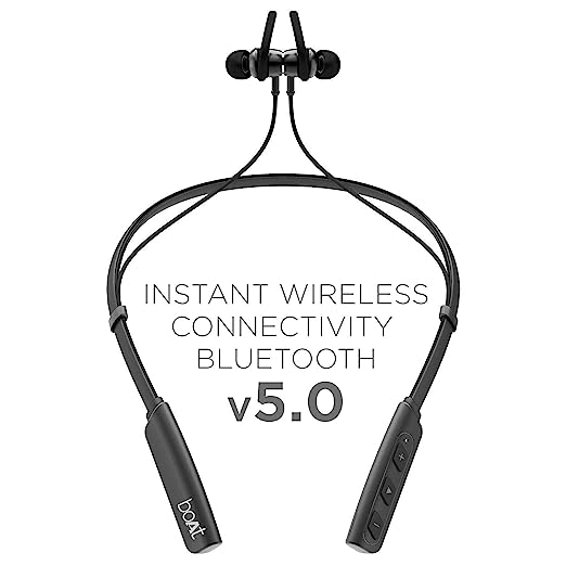boAt Rockerz 235V2 Bluetooth Wireless In Ear Earphones With Mic With Asap Charge Technology, V5.0, Call Vibration Alert, Magnetic Eartips And Ipx5 Water & Sweat Resistance (Black) boAt Rockerz 235V2 Bluetooth Wireless In Ear Earphones With Mic With Asap Charge Technology, V5.0, Call Vibration Alert, Magnetic Eartips And Ipx5 Water & Sweat Resistance (Black)